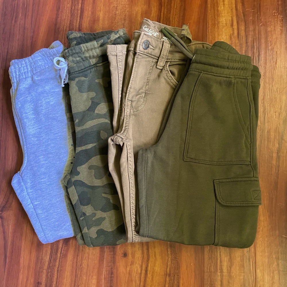 Boys Lot Pants (4pcs) Cat & Jack, Old Navy, Champion Size 7/8